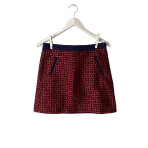 Tommy Hilfiger Blue And Red Logo Mini Skirt Size 2